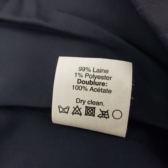 J. Crew Wool Blend Pinstripe Two Button Blazer Jacket Size 2 - Picture 7 of 7